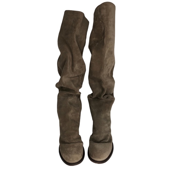 🆕 Free People Elle Mushroom Suede Knee High Tall Slouch Boot - Picture 6 of 14